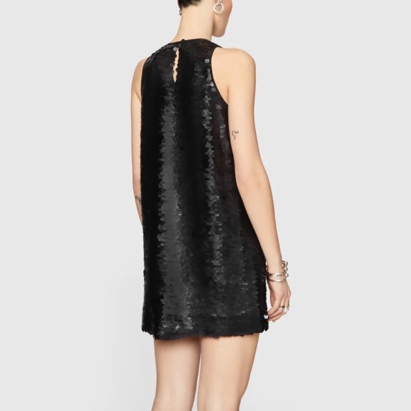 NWT Rebecca Minkoff Becky Sequin Mini Dress Black Size S - Picture 11 of 13